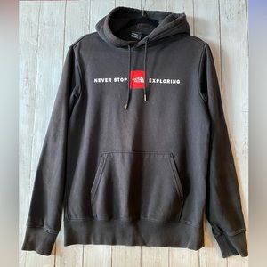 The North Face men’s hoodie.  Black size small.